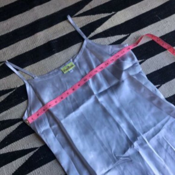 1990’s Vintage Satin Icy Blue Dress - Picture 6 of 8